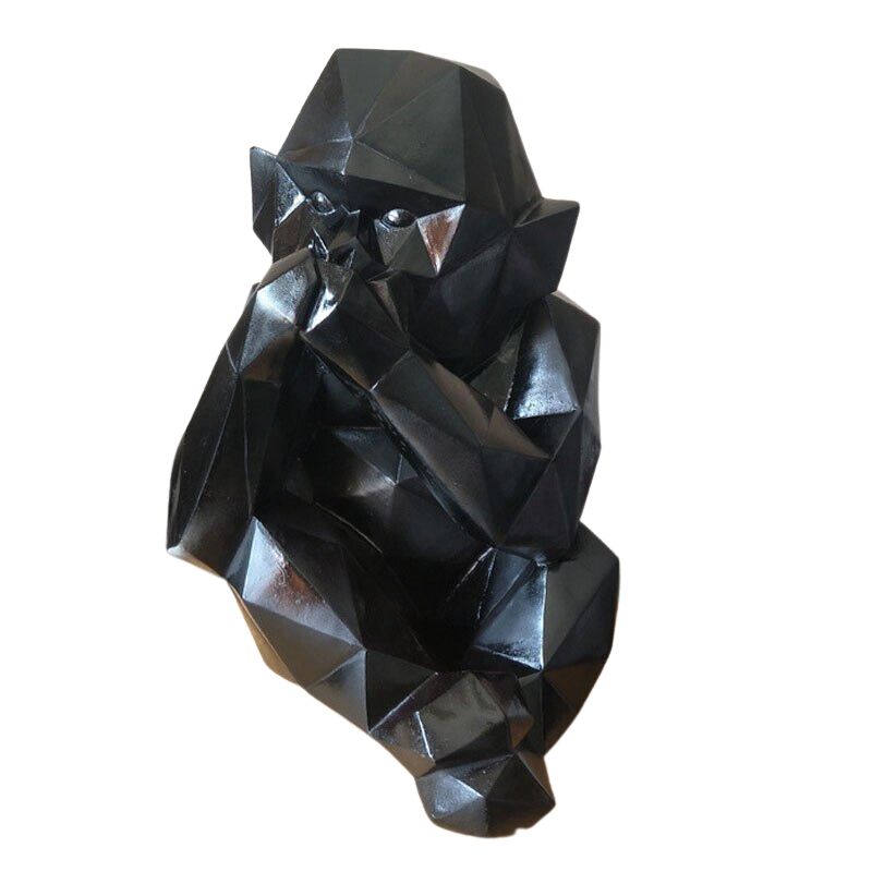 Origami Gorilla Statue, Outdoor, 23 cm