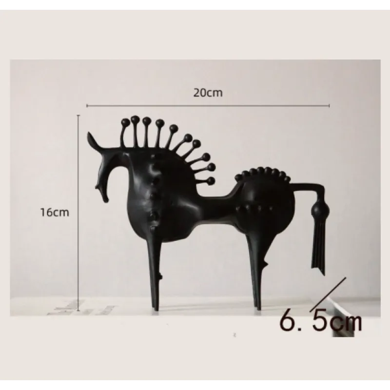 Abstract Horse Metal Sculpture
