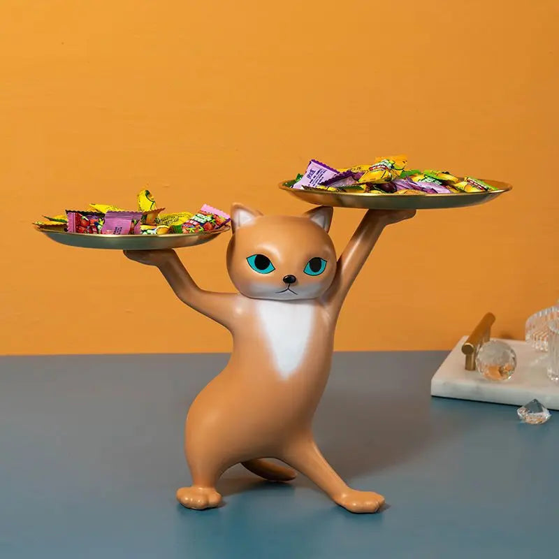 Whisker Butler™ Cat Tray Sculpture