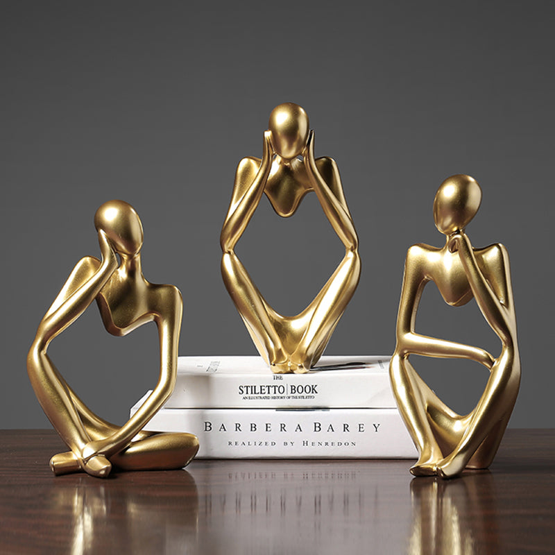 Abstract Thinker Figurines