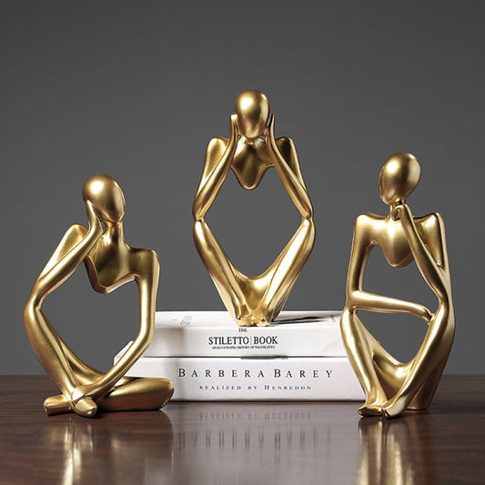 Abstract Thinker Figurines