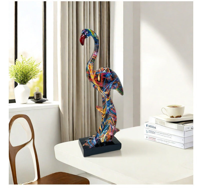 Pink Flamingo Sculpture, Laser, 35 cm