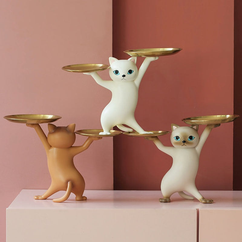 Whisker Butler™ Cat Tray Sculpture