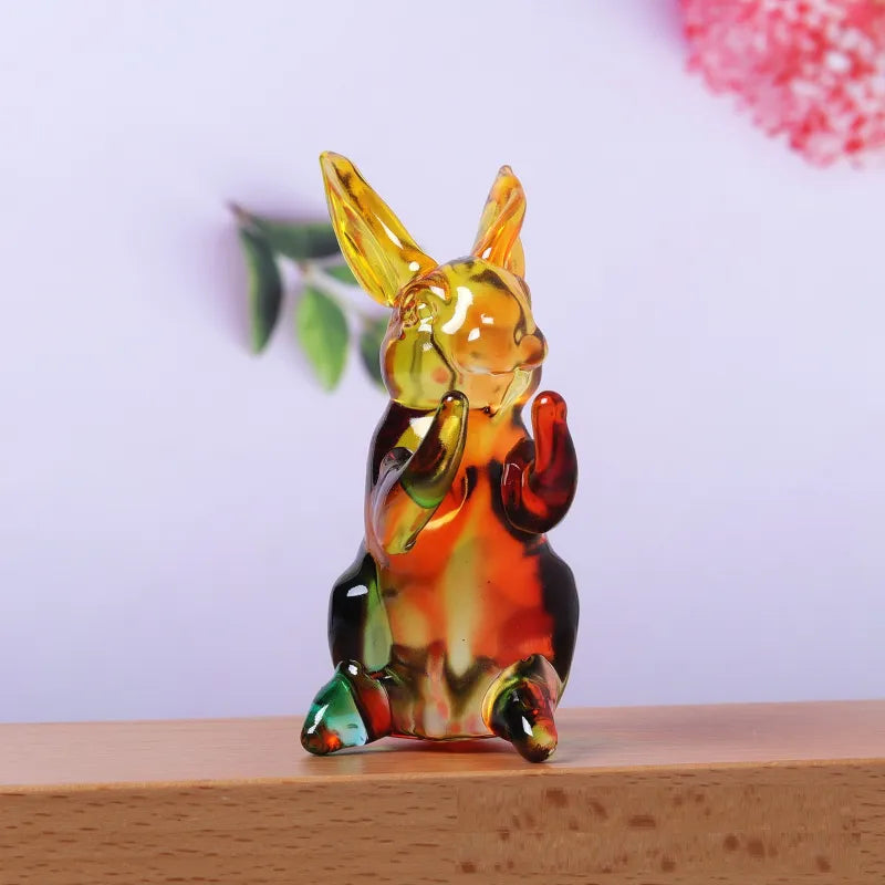 Hoppy Crystal Bunny Sculpture