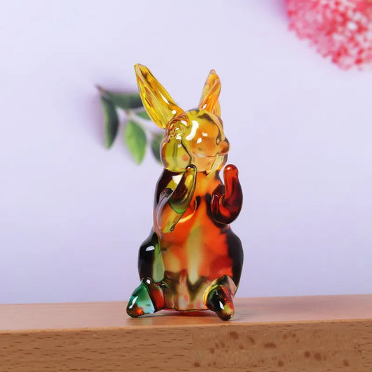 Hoppy Crystal Bunny Sculpture