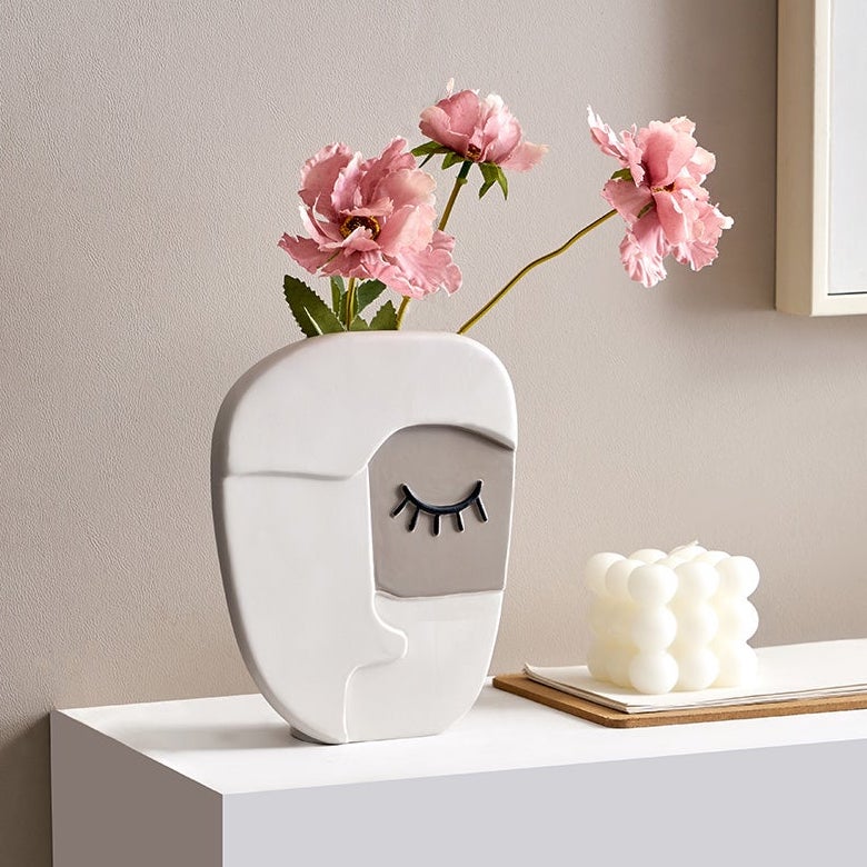 Abstract Art Face Vase