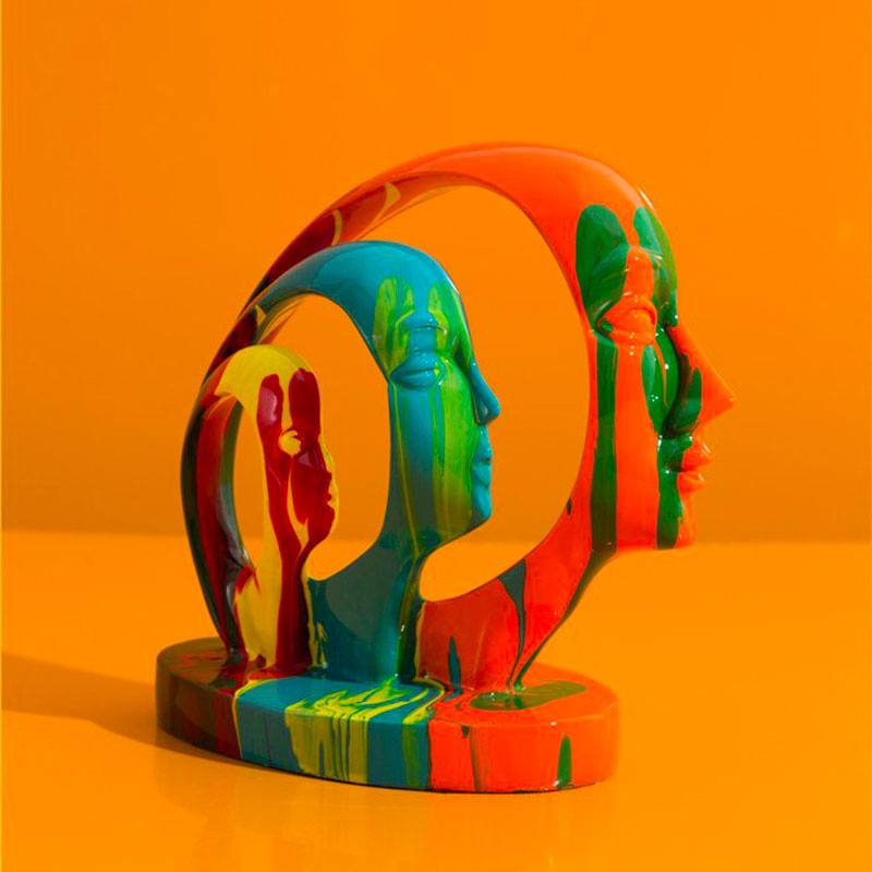 Contemporary Sculpture <br/> Colorful Design Statue