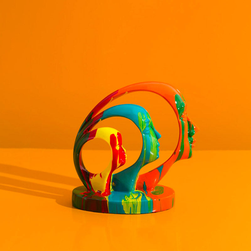Contemporary Sculpture <br/> Colorful Design Statue