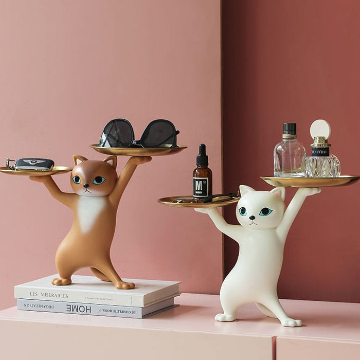 Whisker Butler™ Cat Tray Sculpture