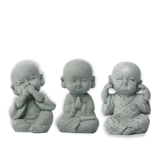 Modern Sculpture <br/> 3 Wisdom Buddhas