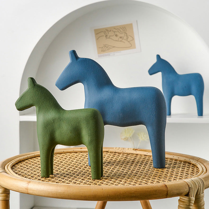 Wooden Dala Horse Sculpture