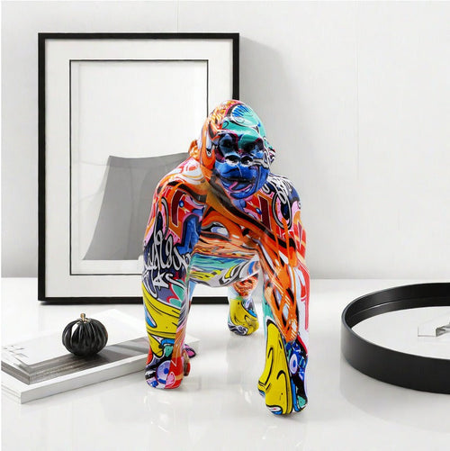 Gorilla Statue, Resin, Eighties, 26 cm