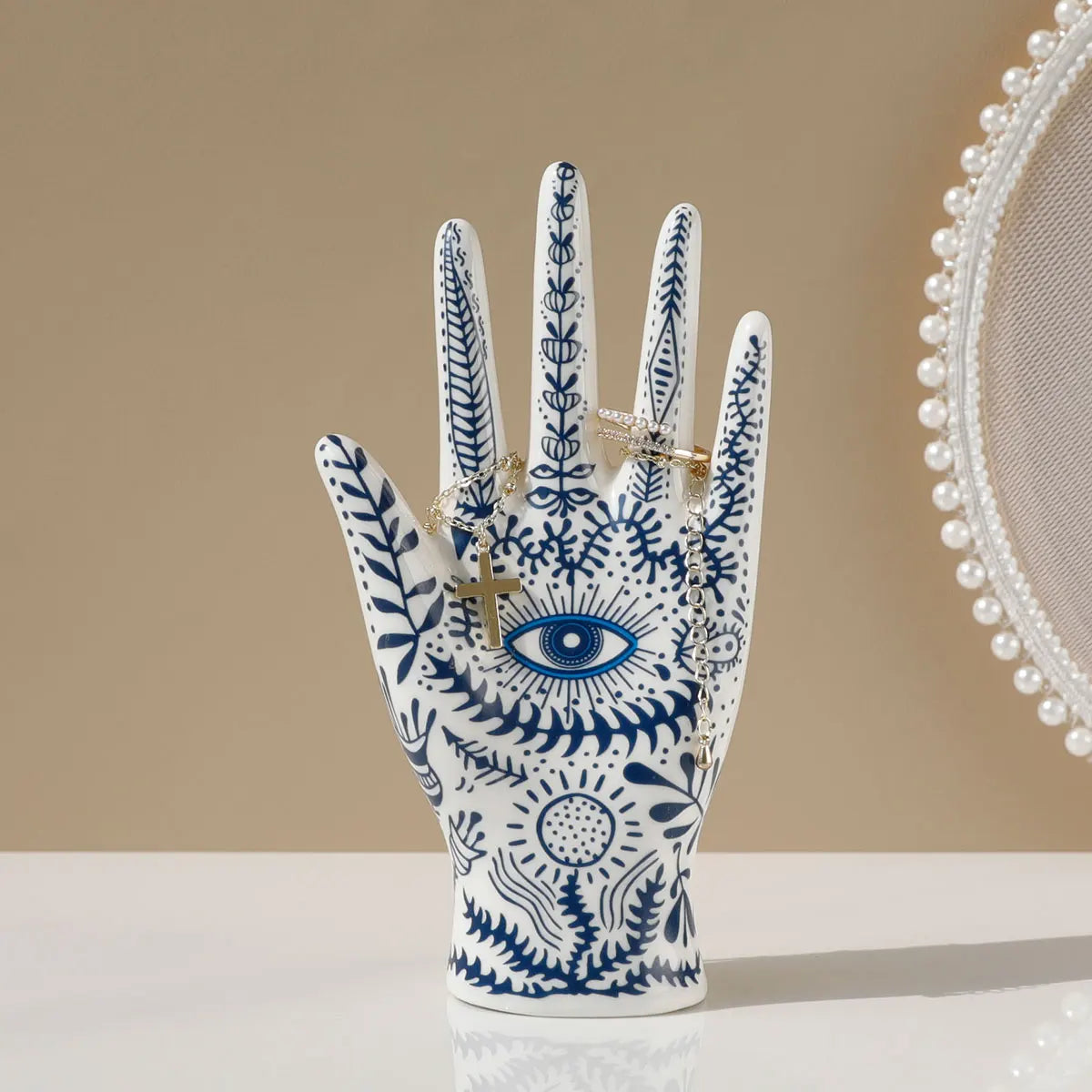 All-Seeing Eye Hand™ Ceramic Jewelry Stand