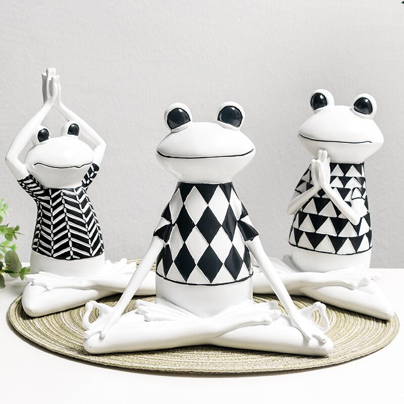 Yoga Frog Sculpture