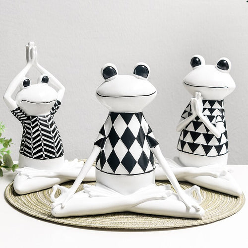 Yoga Frog Sculpture