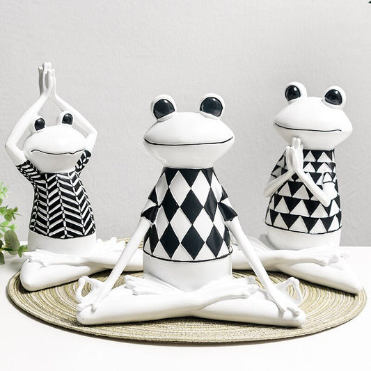 Yoga Frog Sculpture
