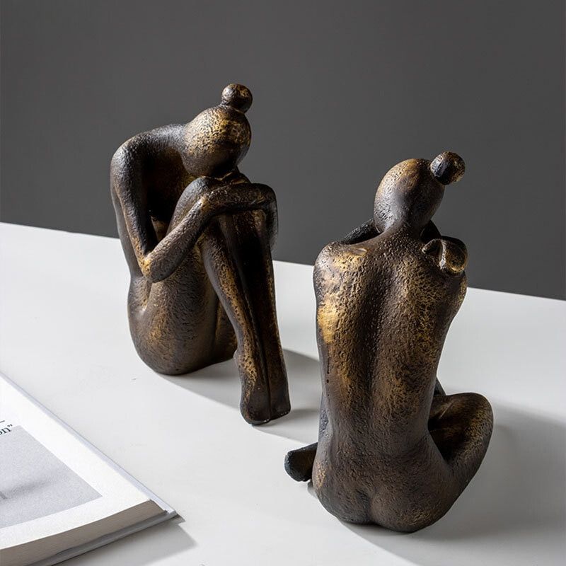 Seated Woman Statuette 16 cm