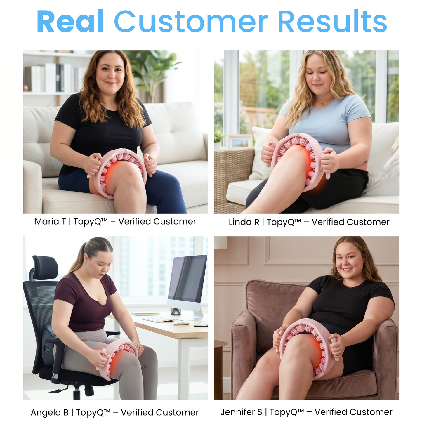 TopyQ™  Cellulite Roller–Patented Ergonomic Anti-Cellulite Massager
