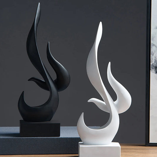 Abstract Torch Statue