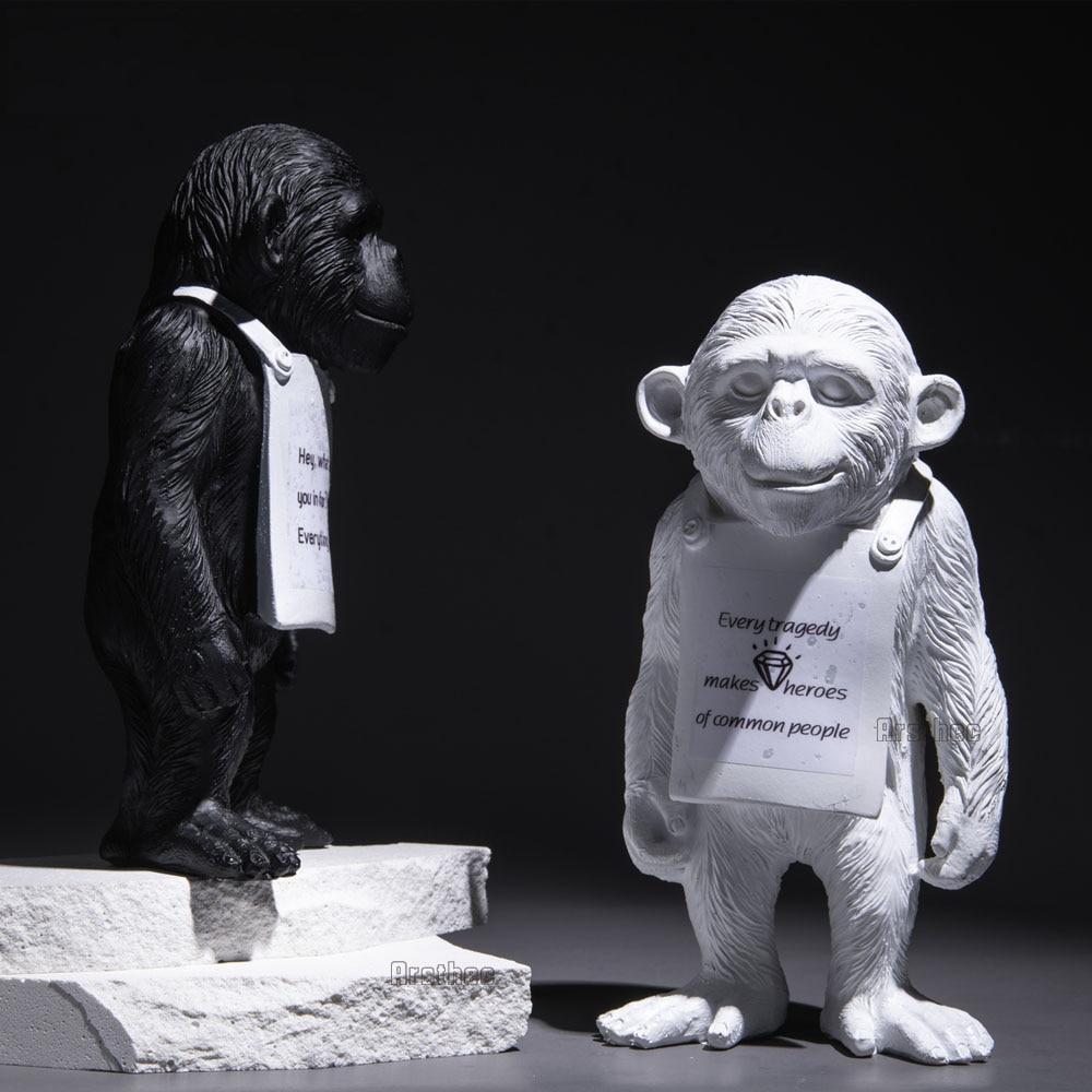 Banksy Monkey Street Art Sculpture