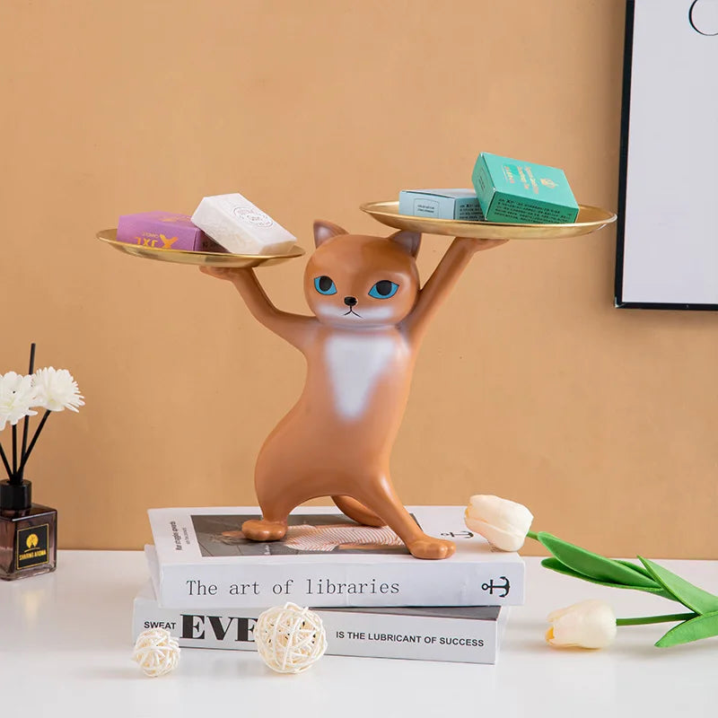 Whisker Butler™ Cat Tray Sculpture