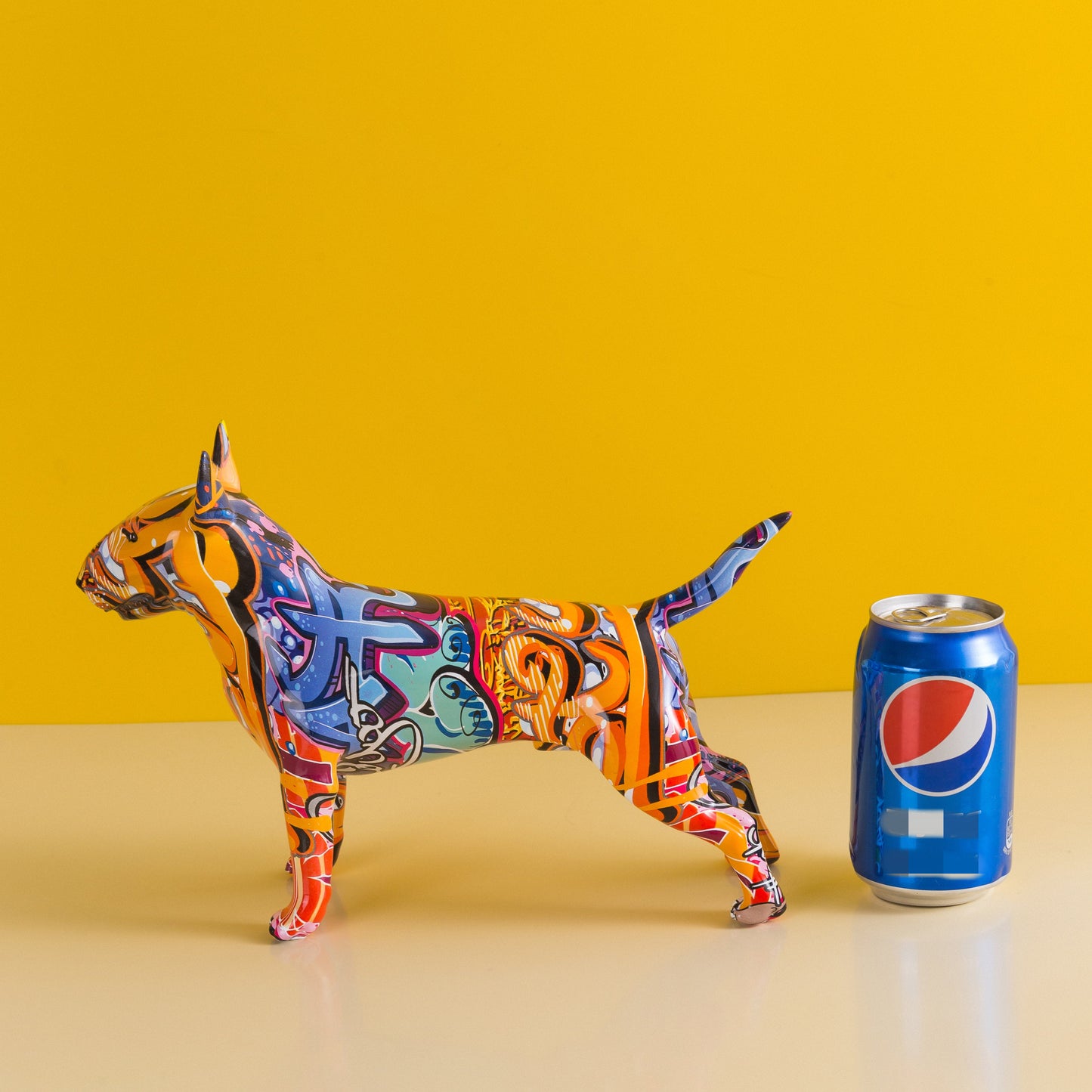Graffiti Bull Terrier Statuette