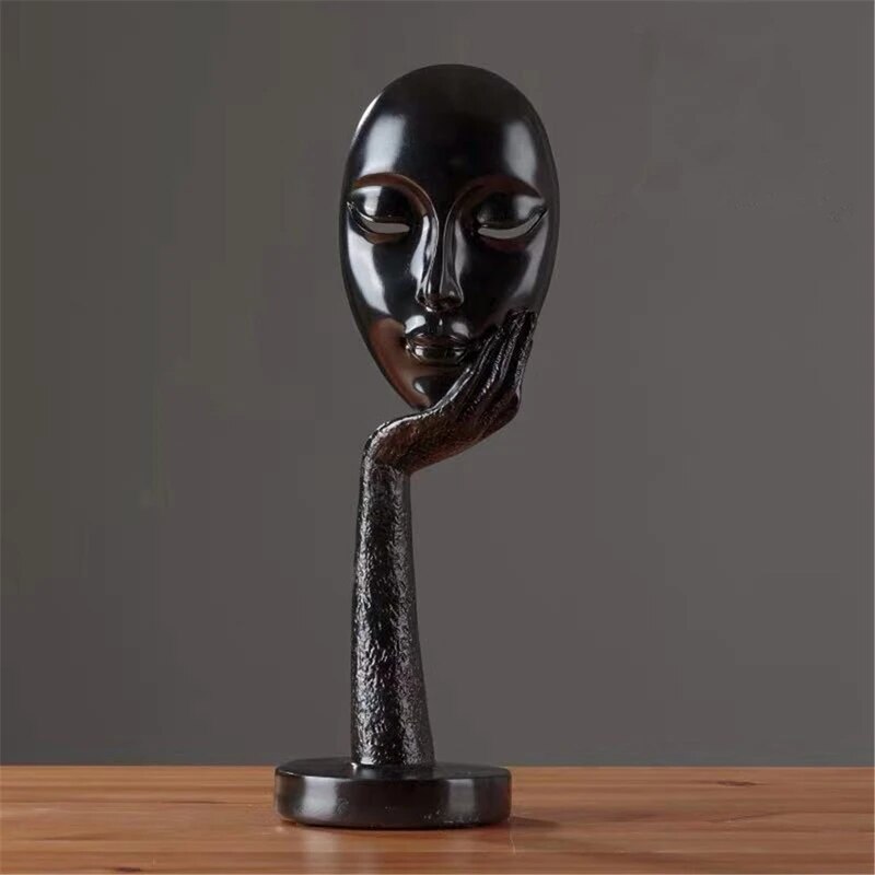 Contemporary Sculpture <br/> Pensive Woman Face