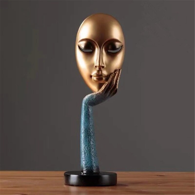 Contemporary Sculpture <br/> Pensive Woman Face