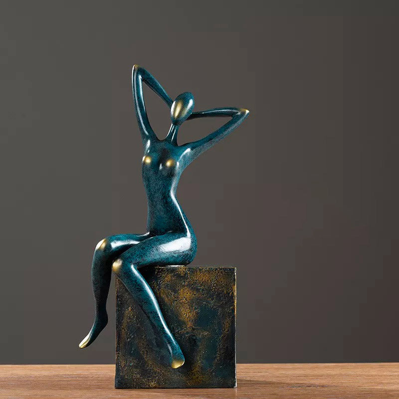 Woman Statue <br/> Contemporary Seated
