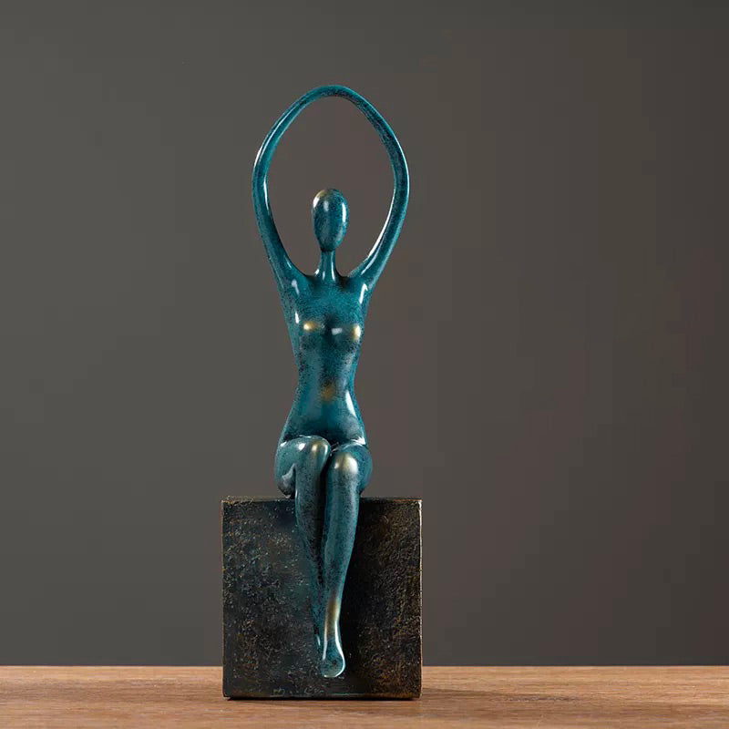 Woman Statue <br/> Contemporary Seated