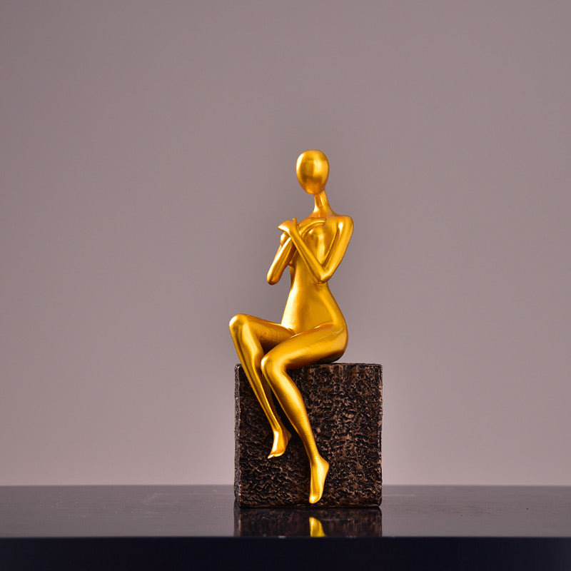 Woman Statue <br/> Contemporary Seated