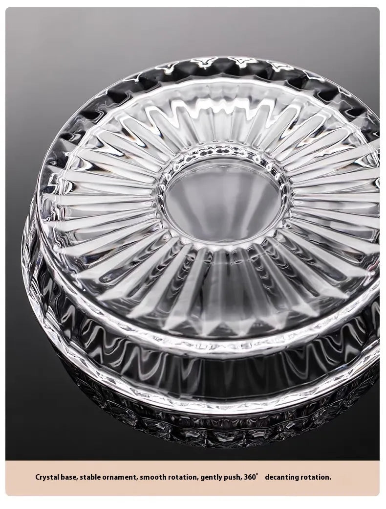 Tokyo Crystal Spinning Whiskey Glass & Base