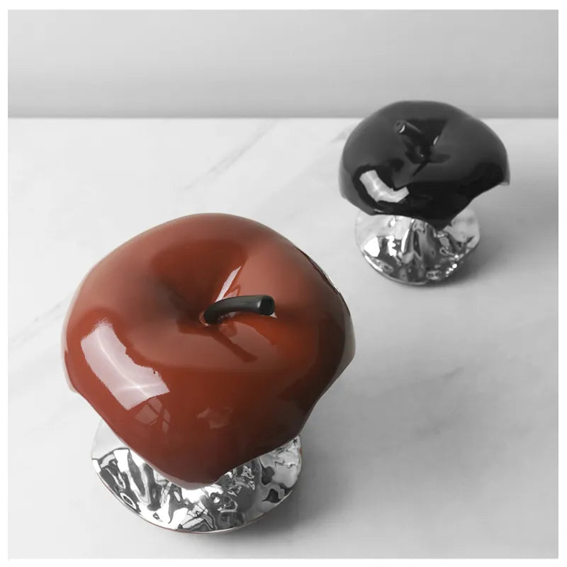 Ceramic Apple Sculpture