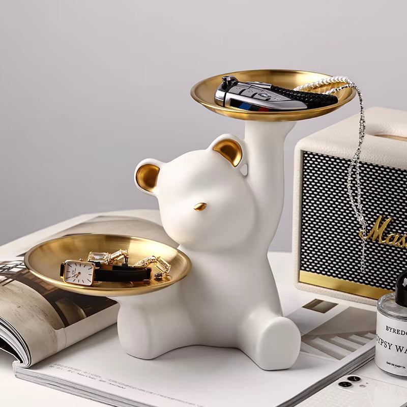 Ceramic Teddy Tray