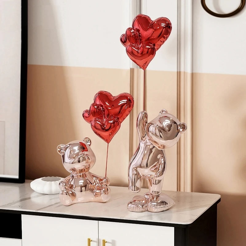 Metallic Balloon Bear