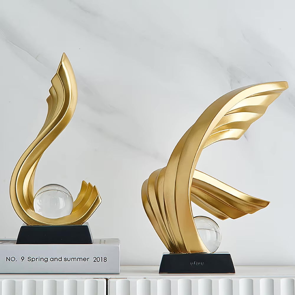 Golden Fire Statue
