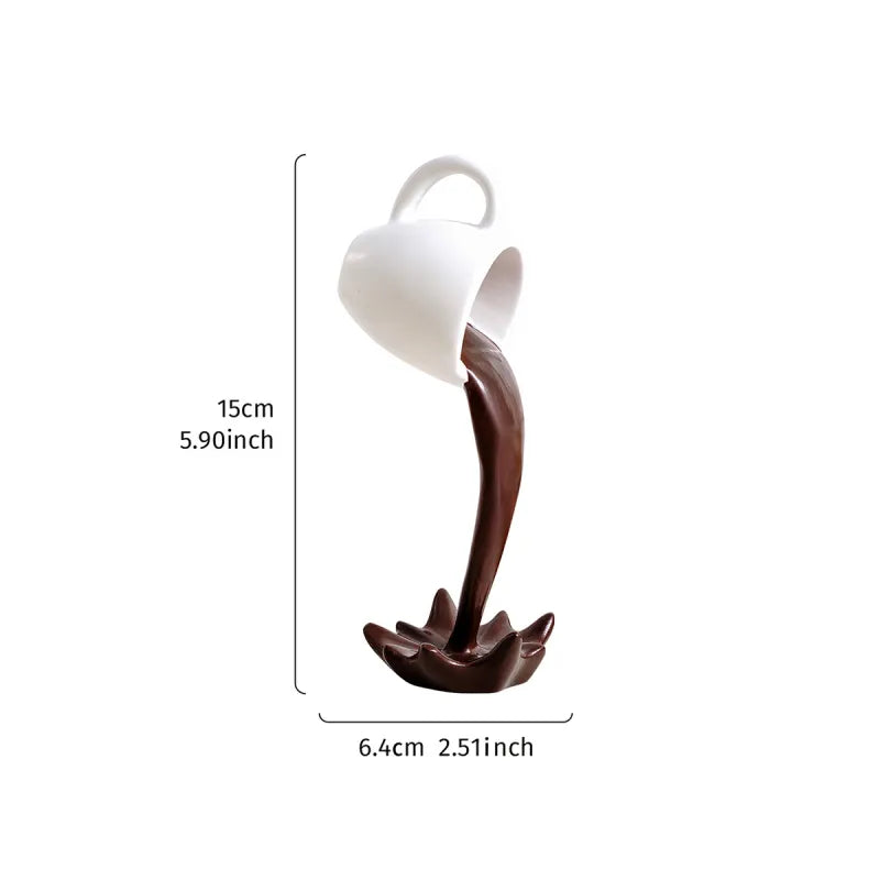 Perky Splash Coffee Sculpture