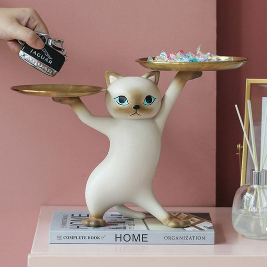 Whisker Butler™ Cat Tray Sculpture