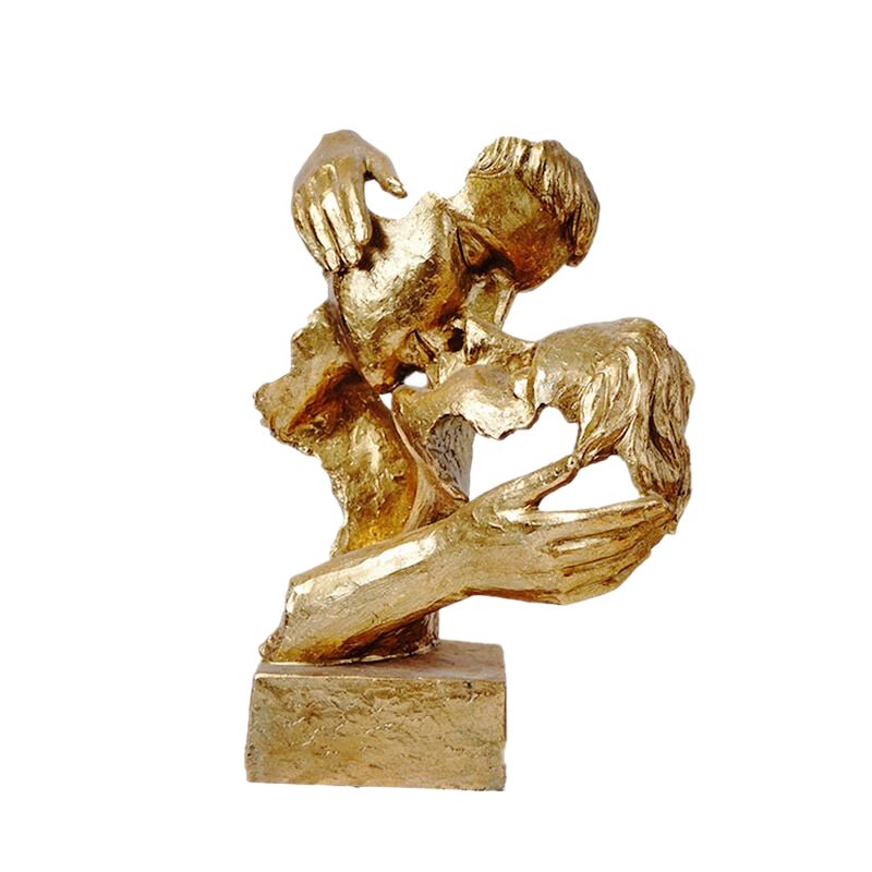 Couple Face Sculpture