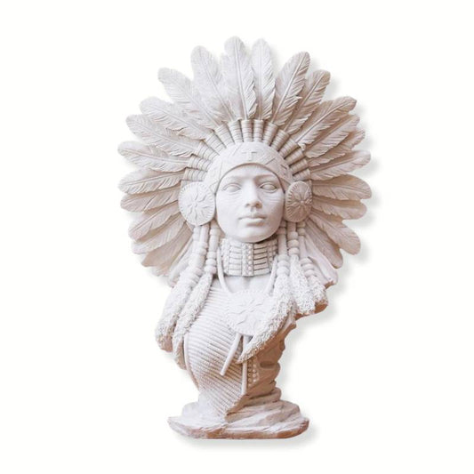 Native American <br> Woman Statue 30 cm