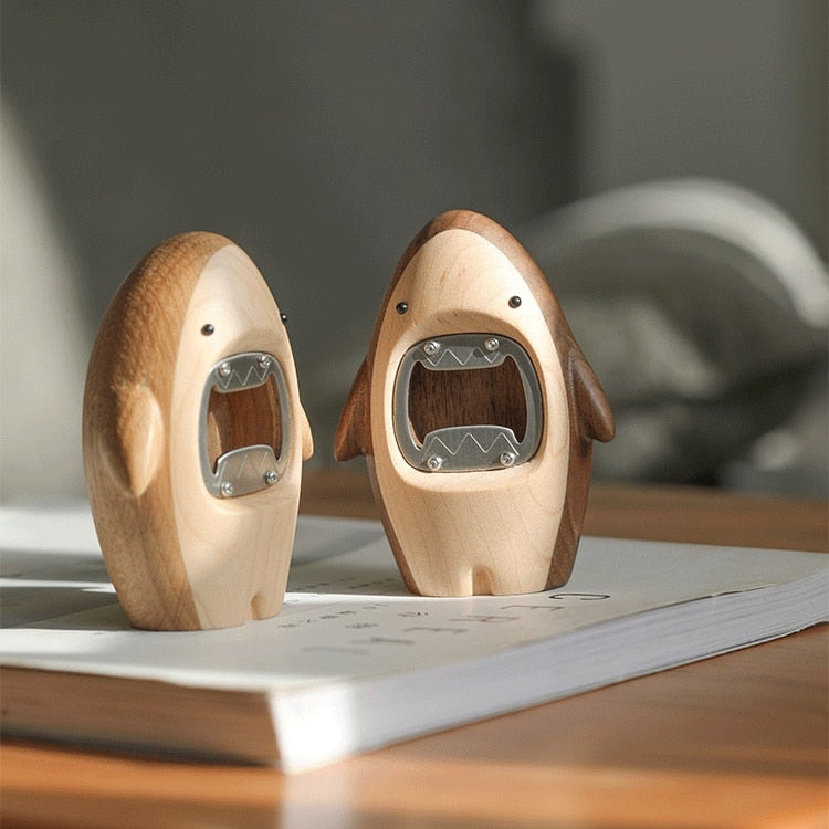 Wooden Shark Bottle Opener