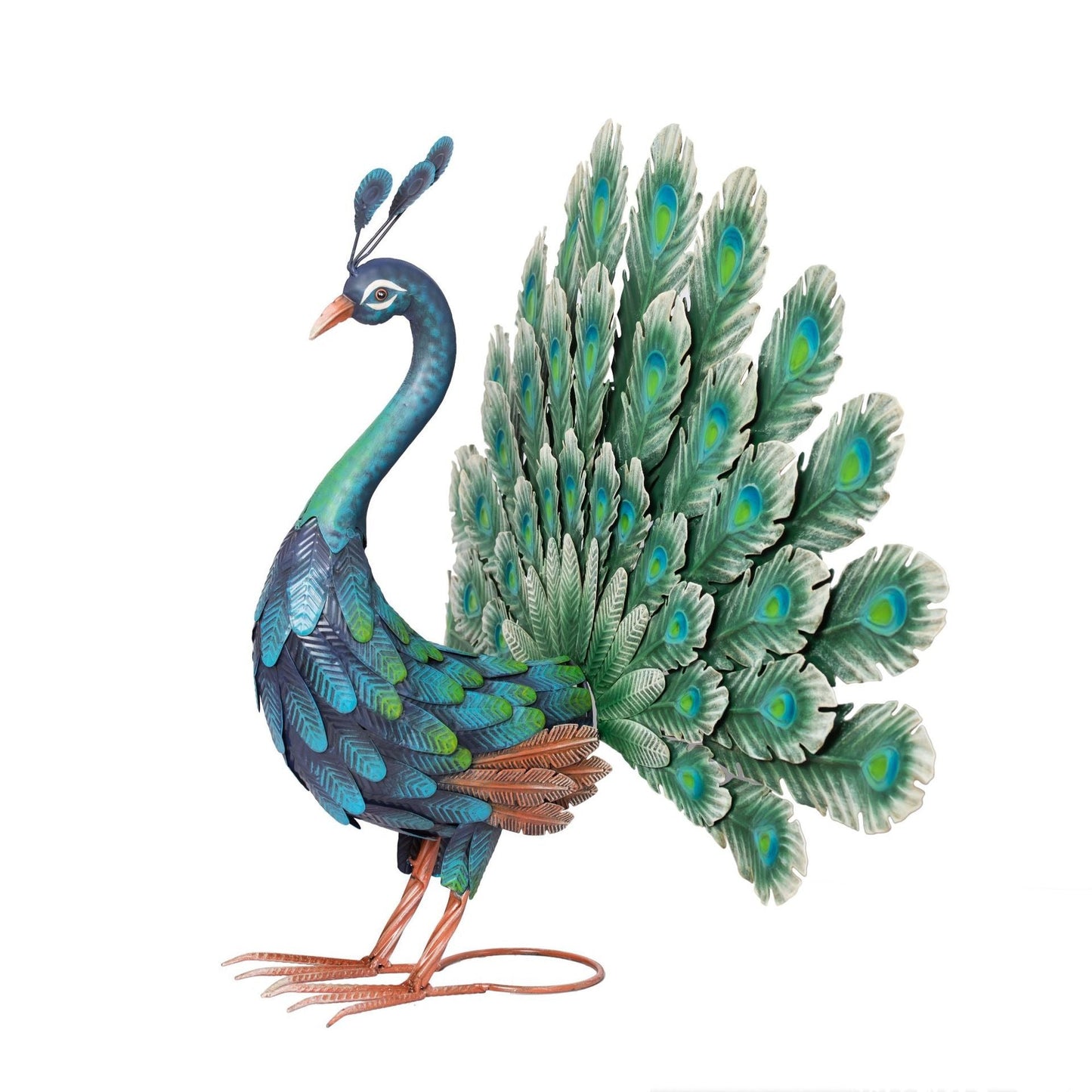 Metal Peacock Statue 81 cm