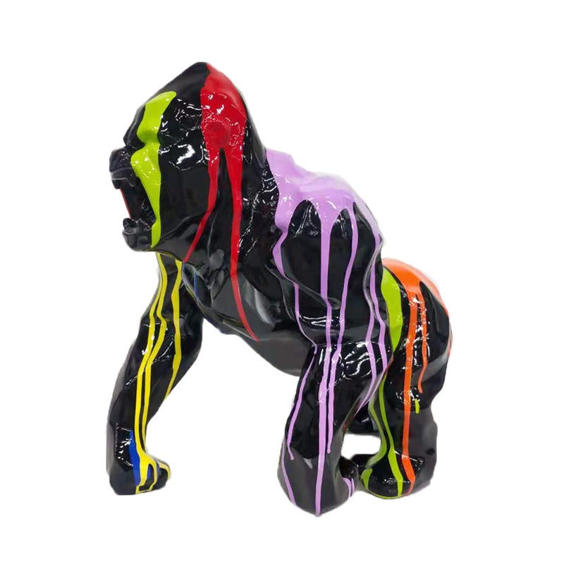 Gorilla Statue, Resin, Pop Art, 45 cm