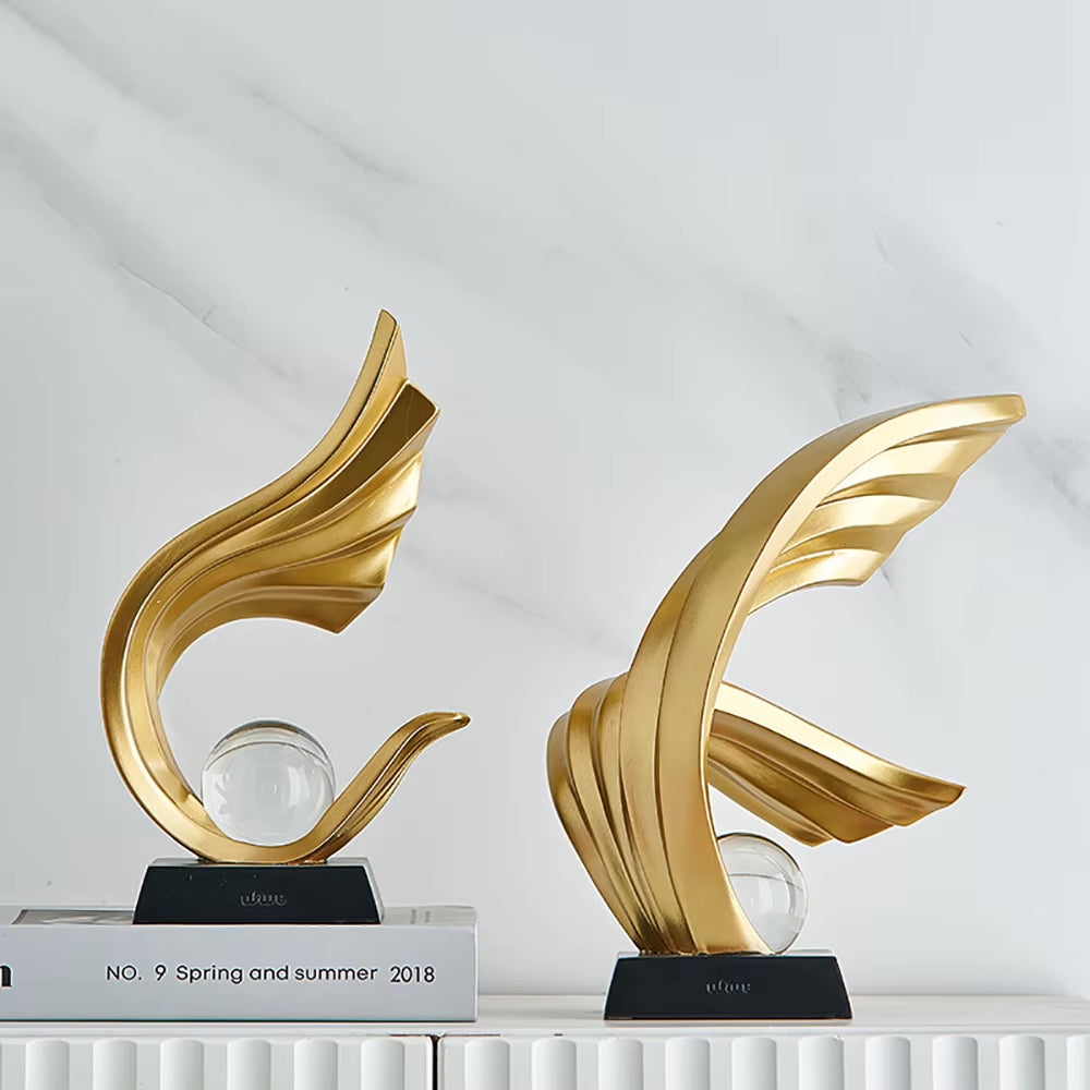 Golden Fire Statue