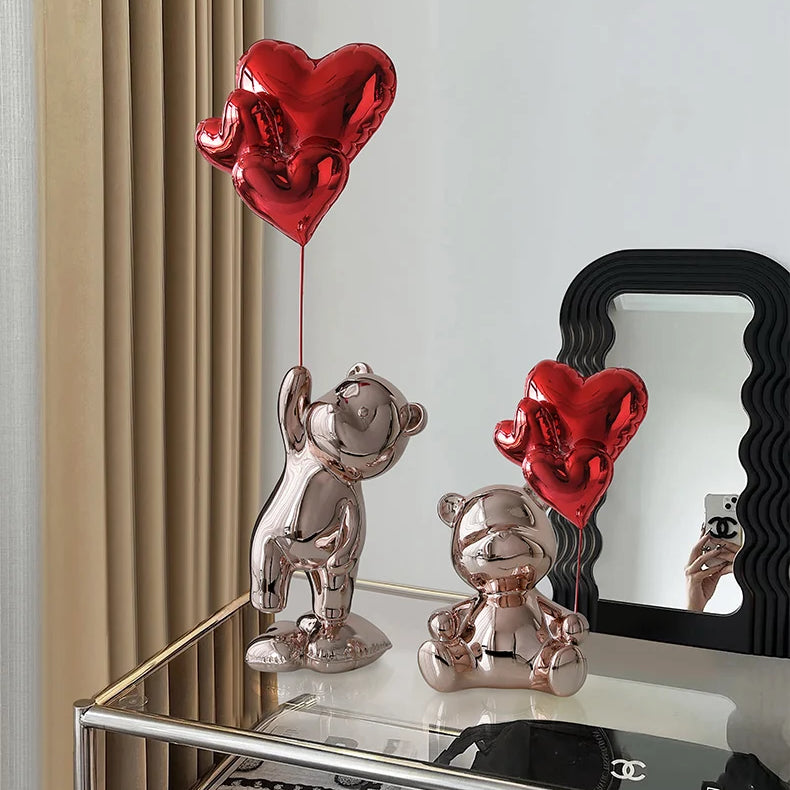 Metallic Balloon Bear