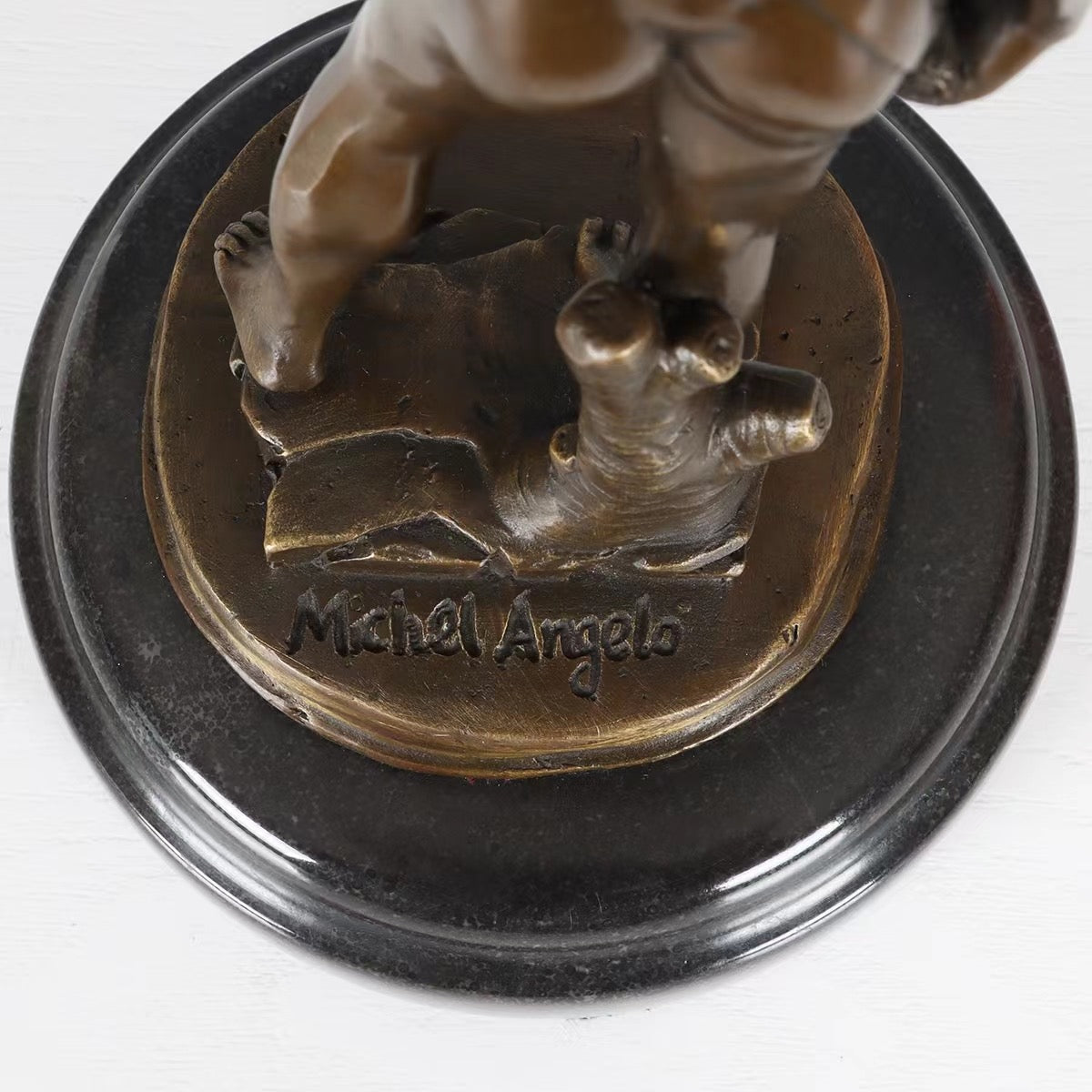 Bronze David <br> by Michelangelo 26 cm