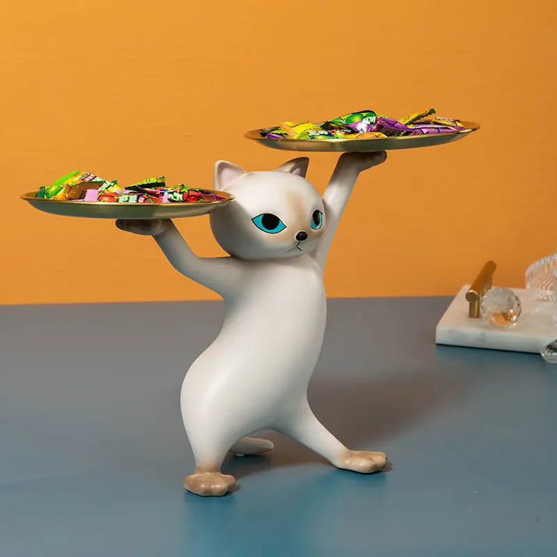 Whisker Butler™ Cat Tray Sculpture
