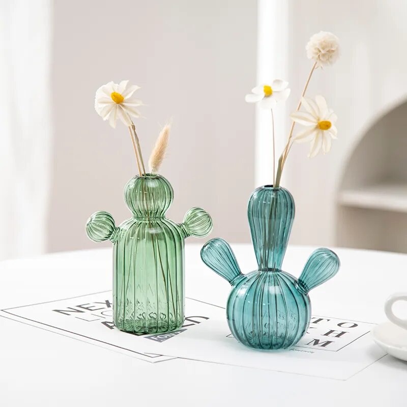Cactus Glass Vase