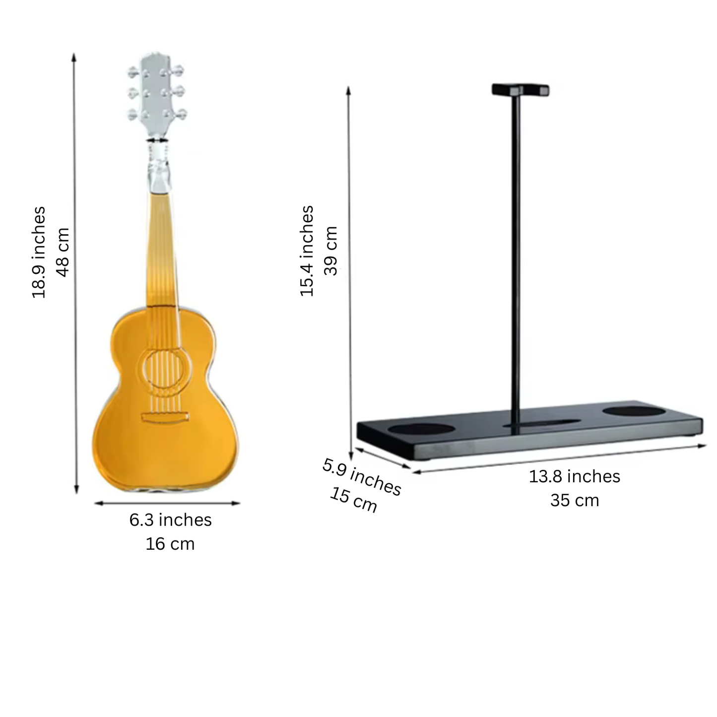 Rock ’n Pour Guitar Decanter Set