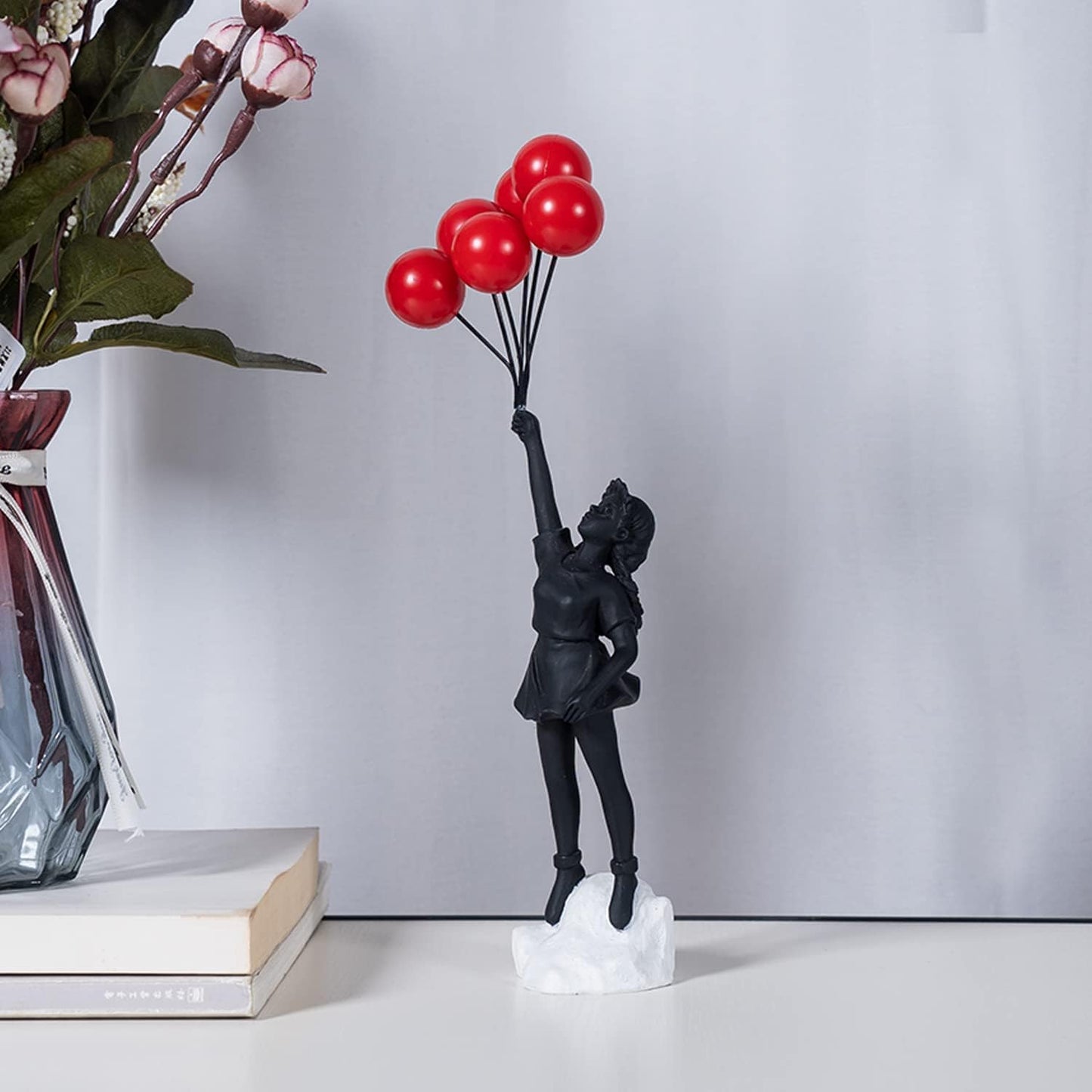 Fly Away Balloon Girl Sculpture